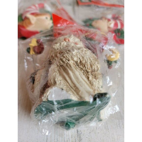 Kurt Adler vintage elf boy girl wreath variety ornament Santa Claus Xmas - Picture 3 of 15